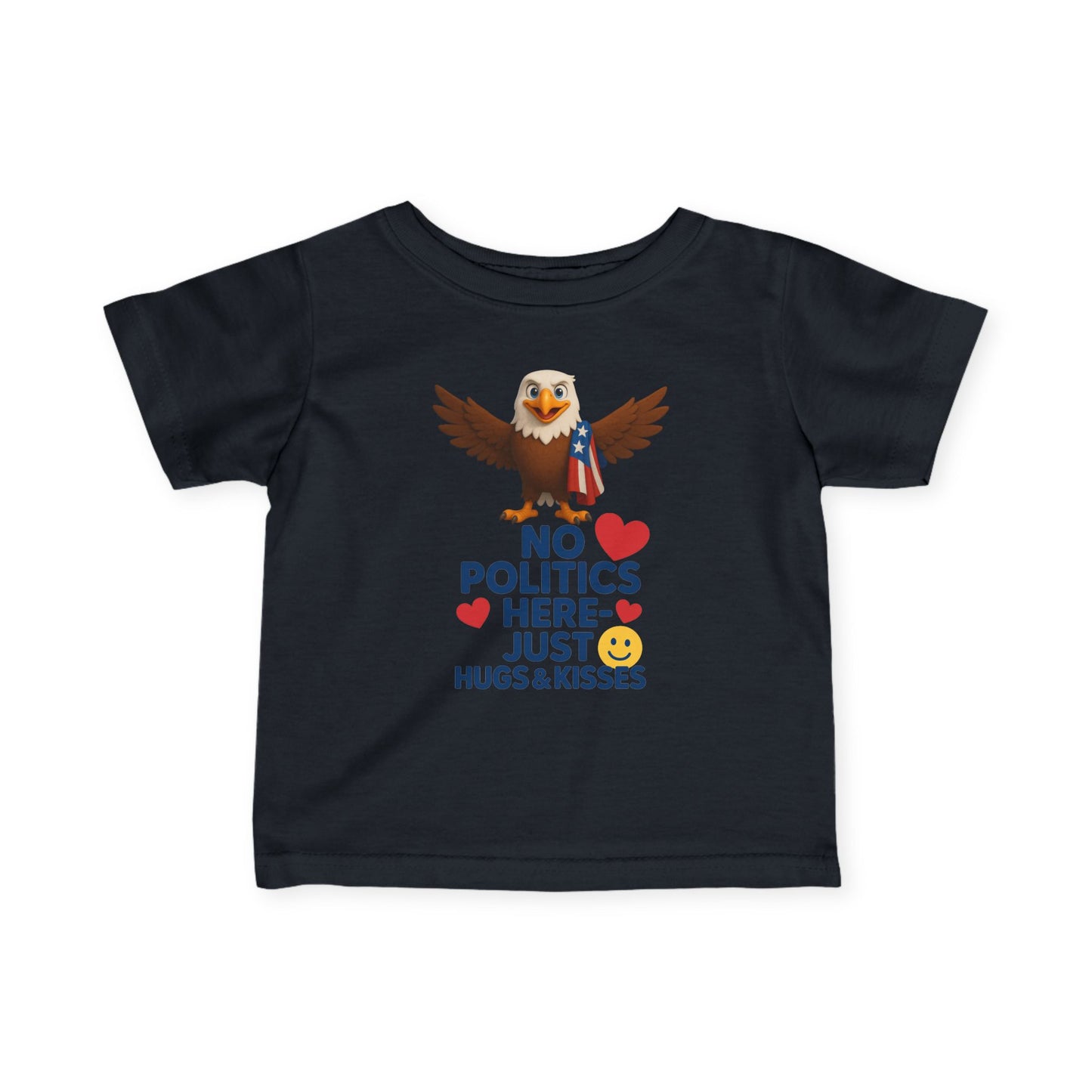 Infant Eagle Tee: Funny Political Baby Shirt, Cute Toddler Top, Gifts for New Parents, Baby Shower Present, Patriotic Baby Clothes