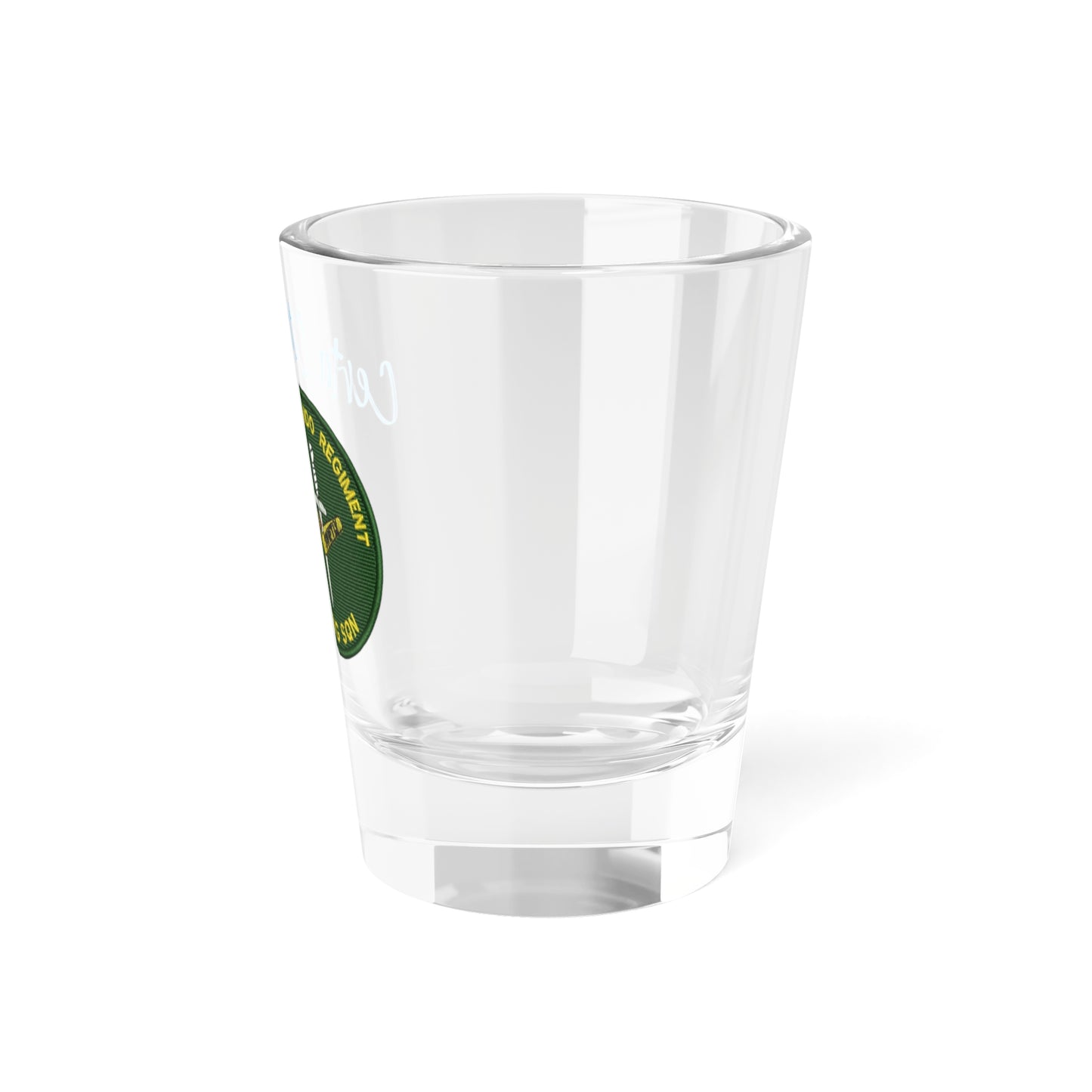 126 Sig Sqn 90's Patch Shot Glass