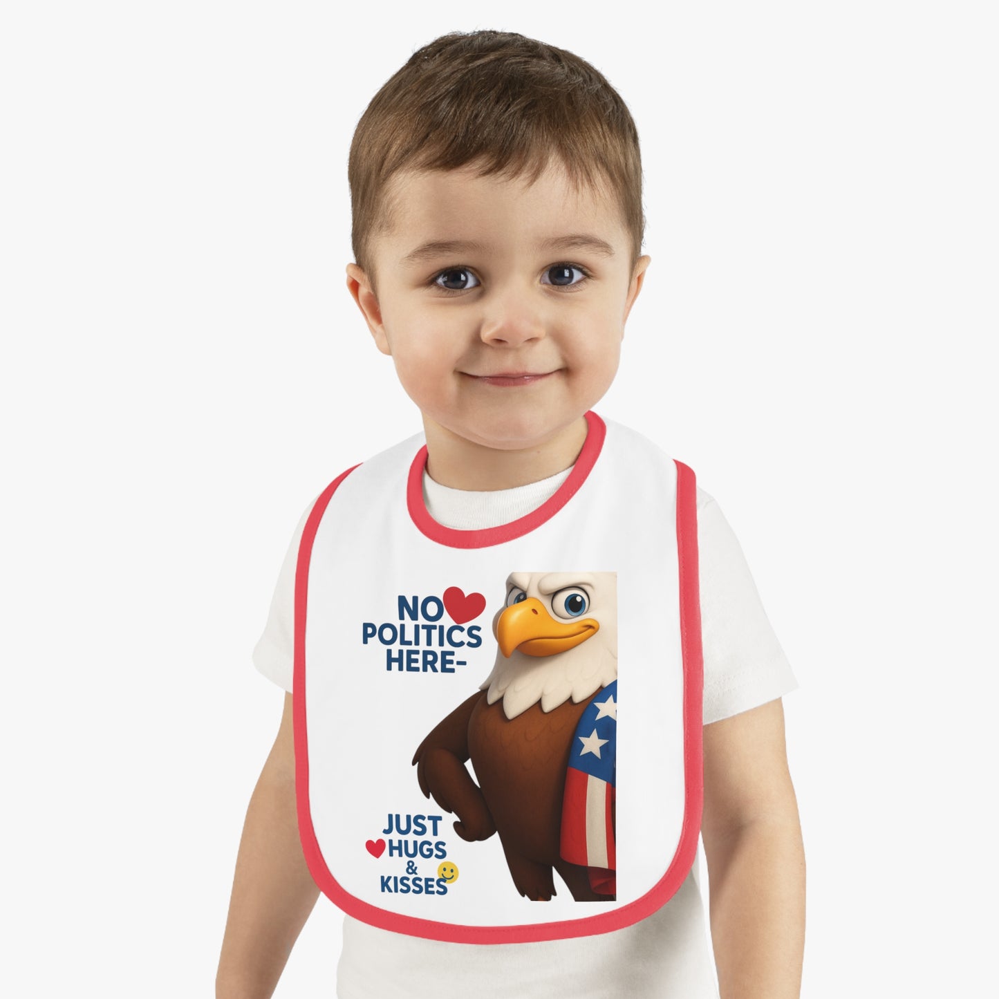 Patriotic Baby Bib with Fun Design | Perfect for Baby Showers, Holidays, and Everyday Use - Ideal Gift for New Parents