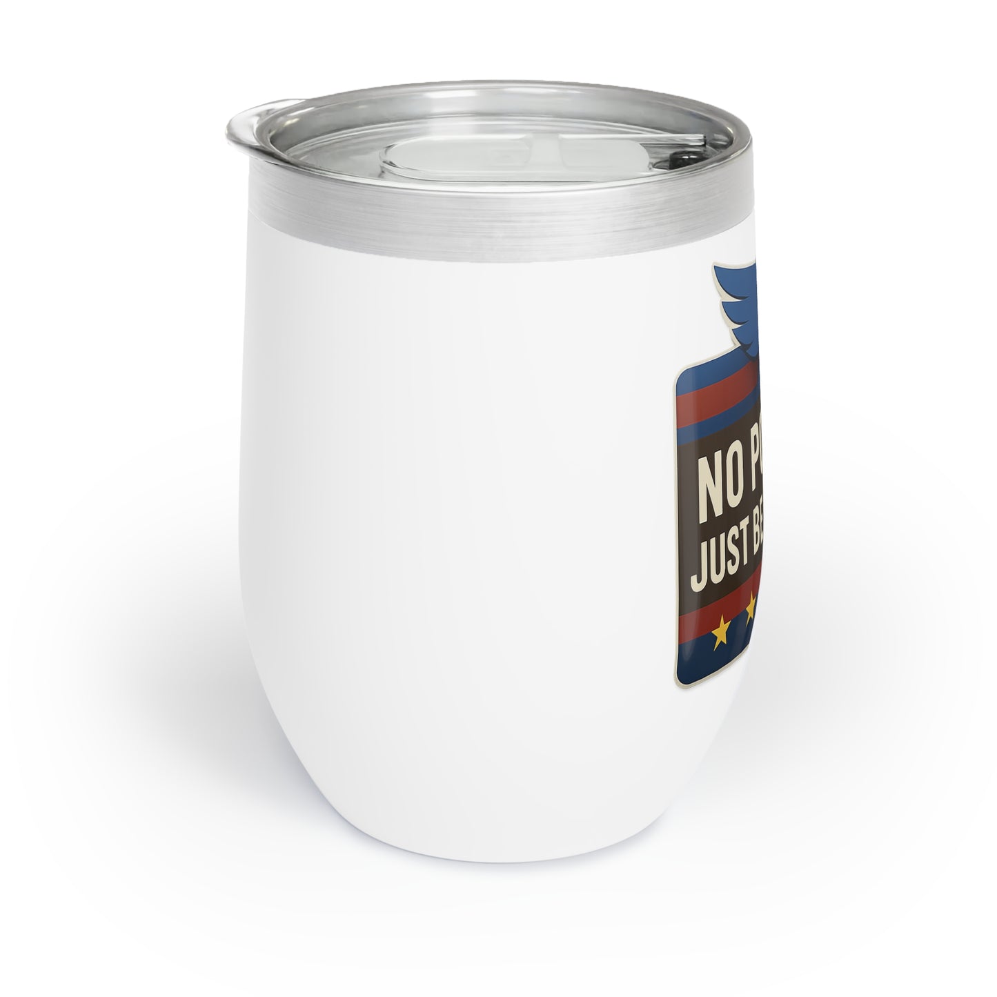Chill Wine Tumbler - No Politics Just Beer & Cheer, Insulated Drink Cup, Funny Gift for Wine Lovers, Outdoor Party Accessory, Summer [...]