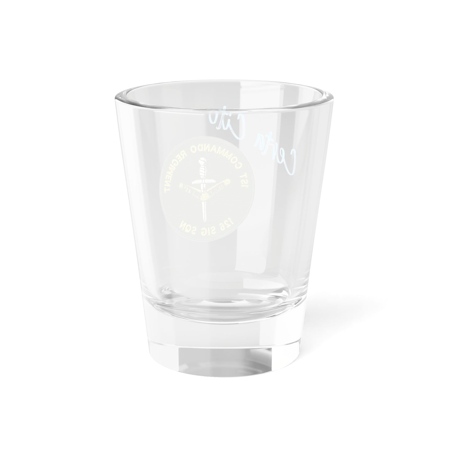 126 Sig Sqn 90's Patch Shot Glass