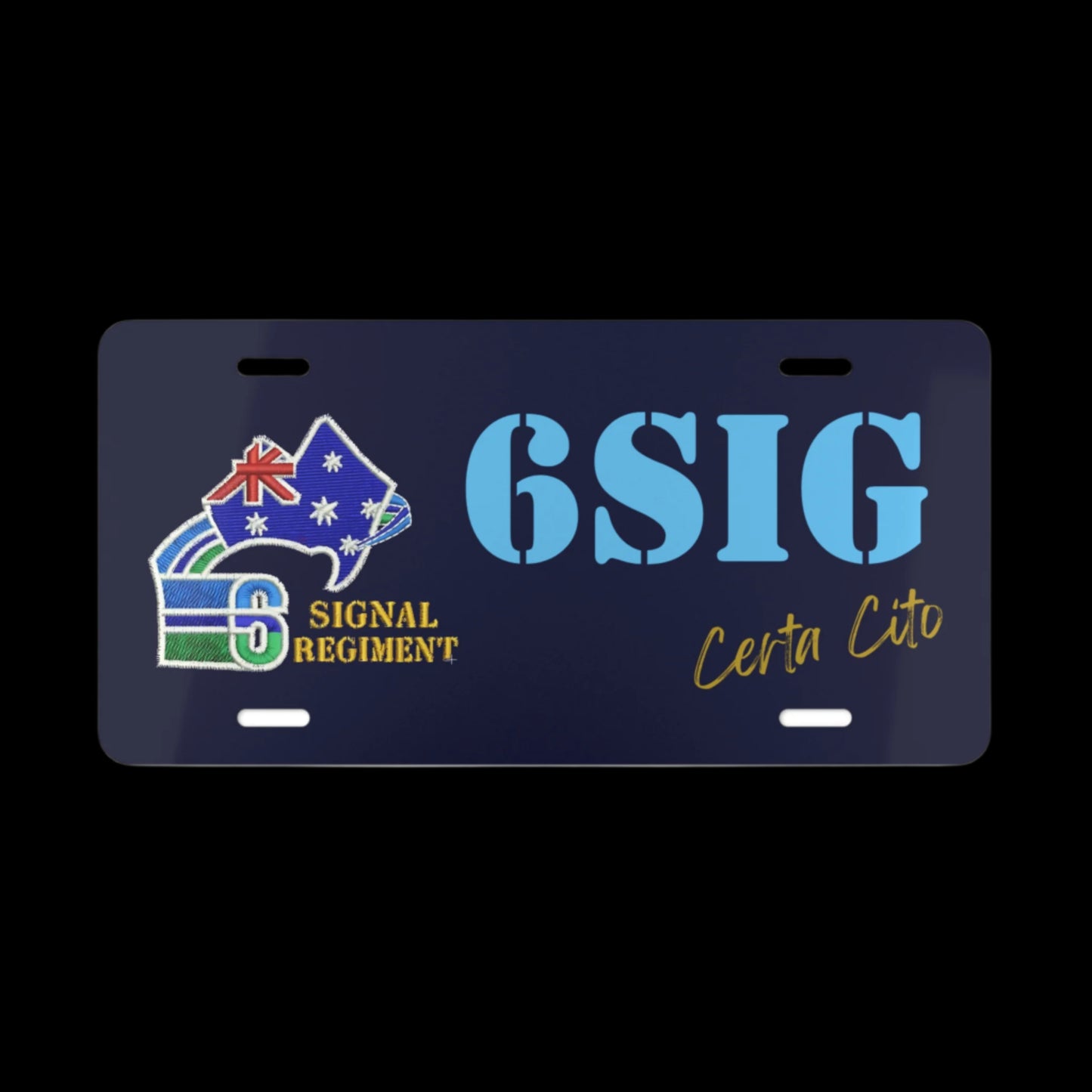 6 SIG Plate – Honor the Legacy of 6th Signal Regiment
