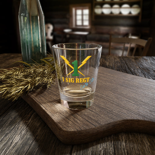 Certa Cito – 1 Signal Regiment Shot Glass