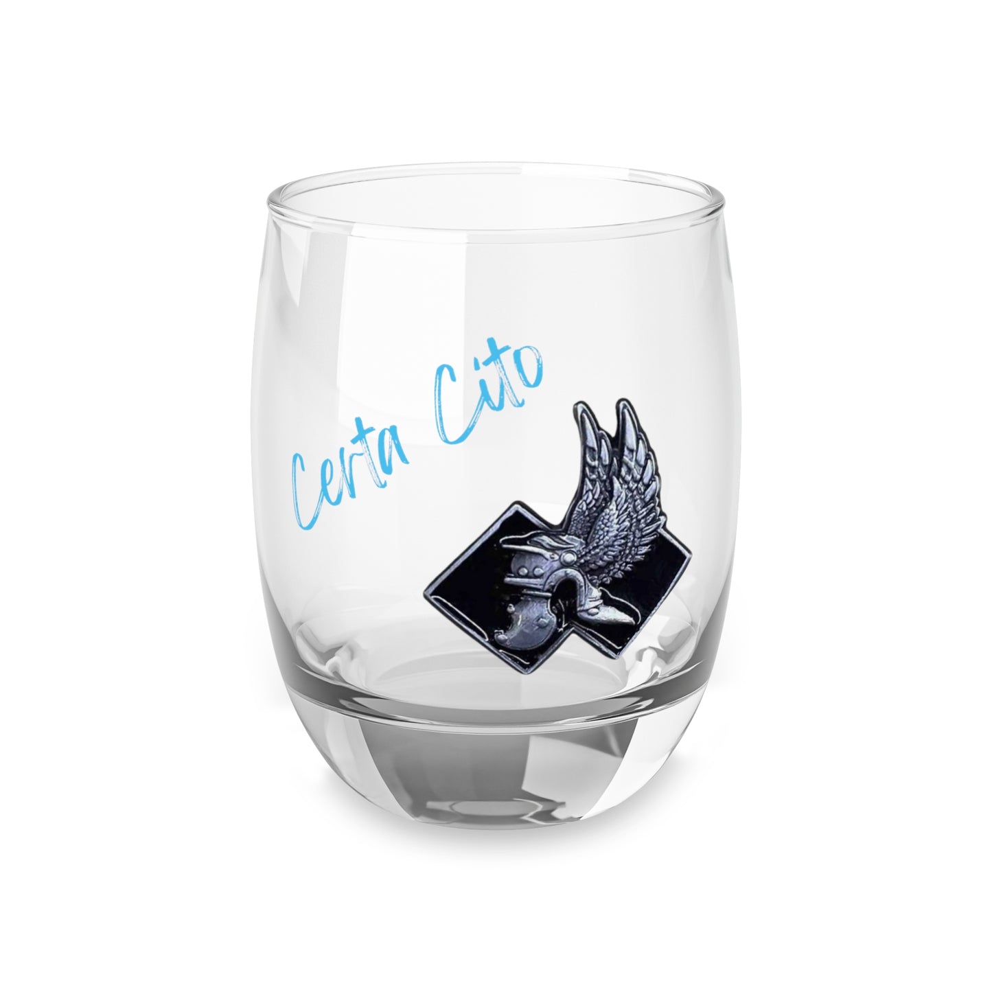 126 Sig Sqn Commandos Modern Day Patch Whiskey Glass