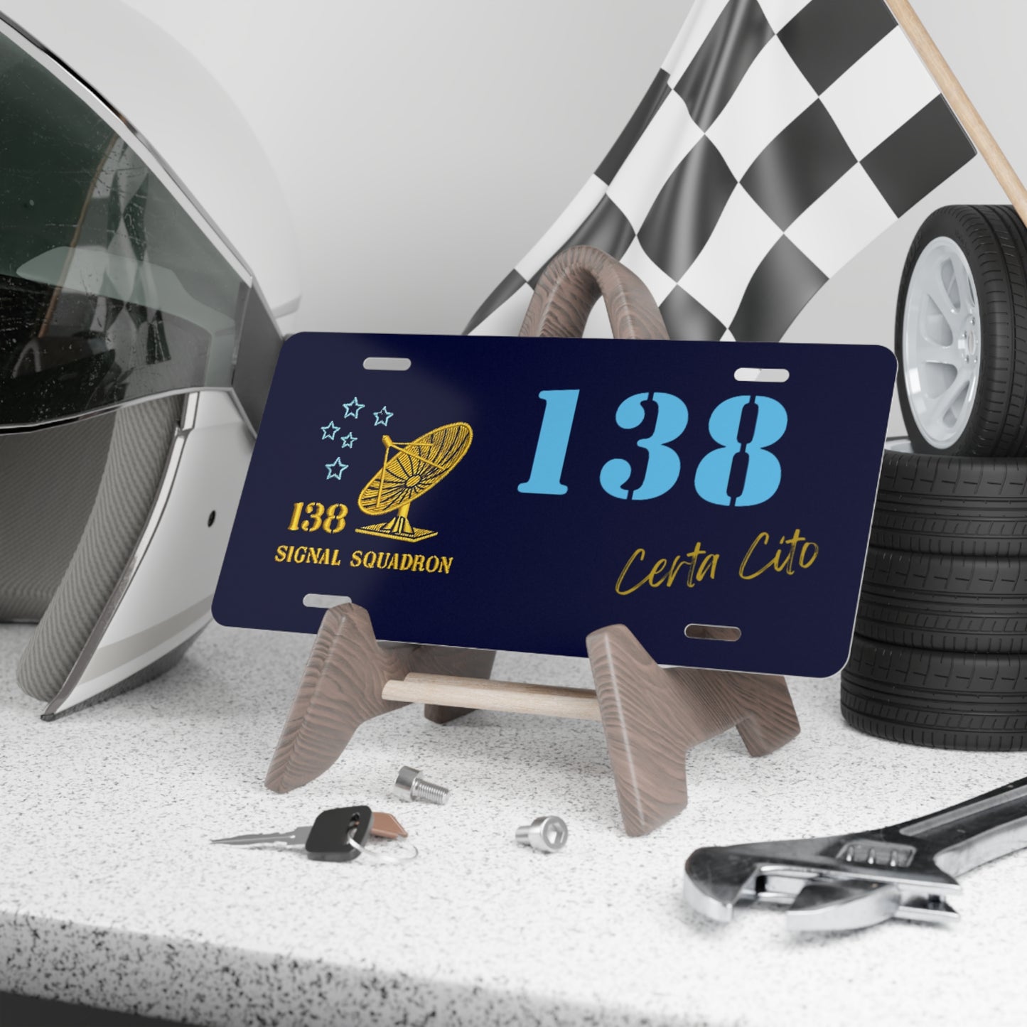 138 Number Plate – Honor Your Service with 138 Signal Squadron