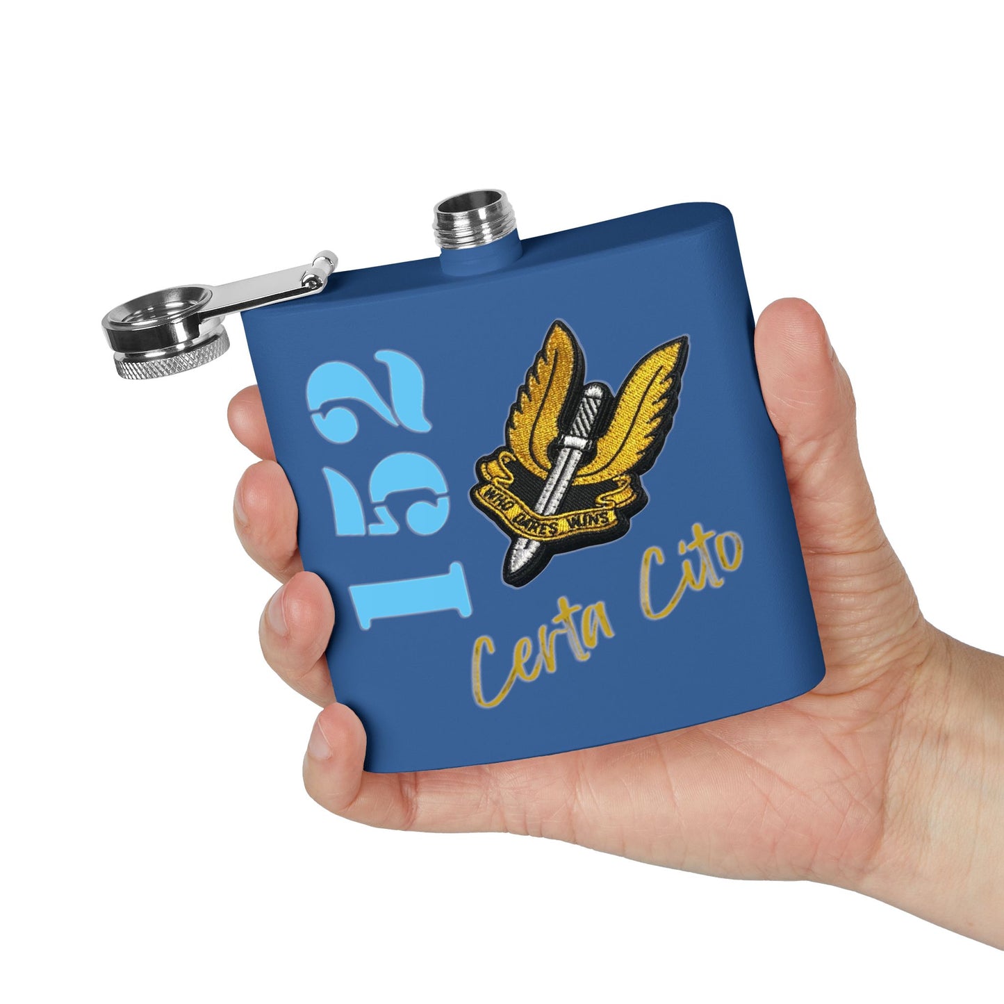 152 Signal Squadron SAS Flask – Who Dares Wins – 6oz