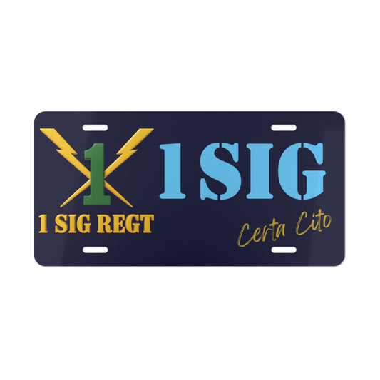 1 SIG Number Plate – Represent the Legacy of 1 Signal Regiment