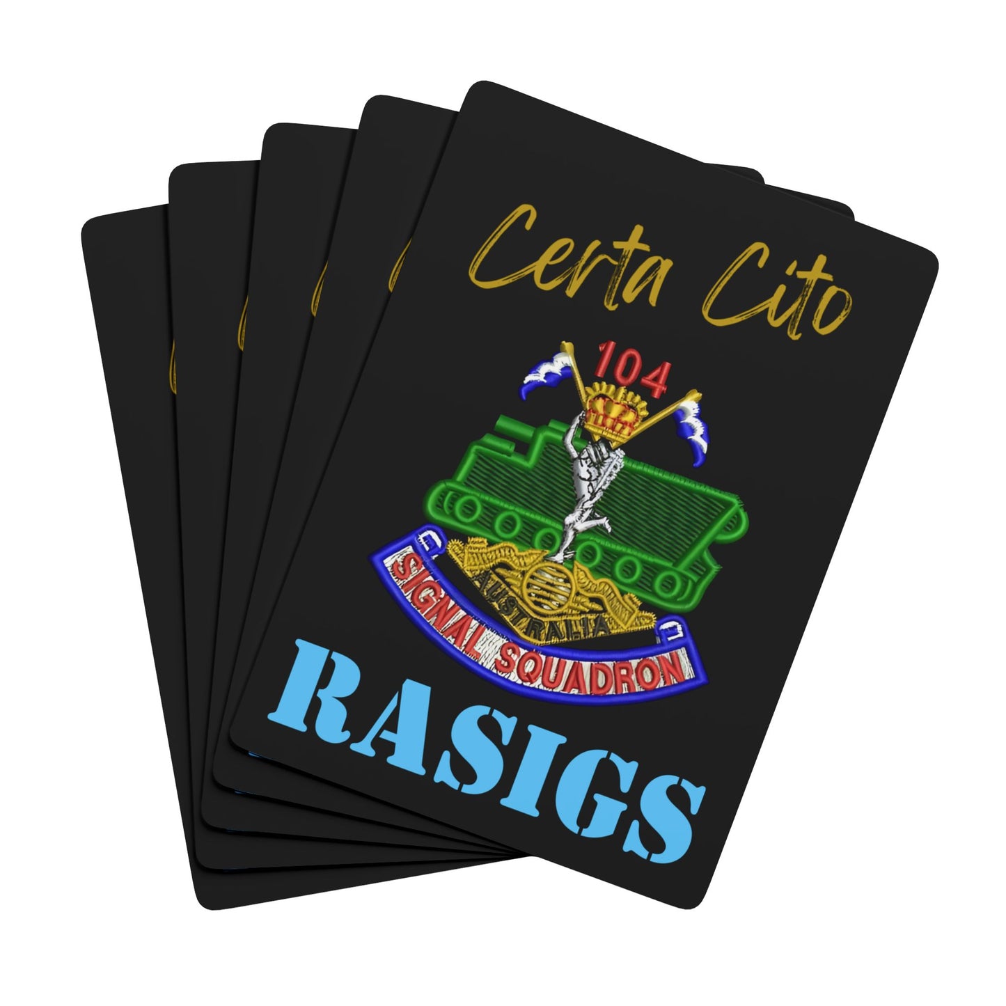 104 Signal Squadron (104 Sig Sqn)  Vietnam Era Playing Cards
