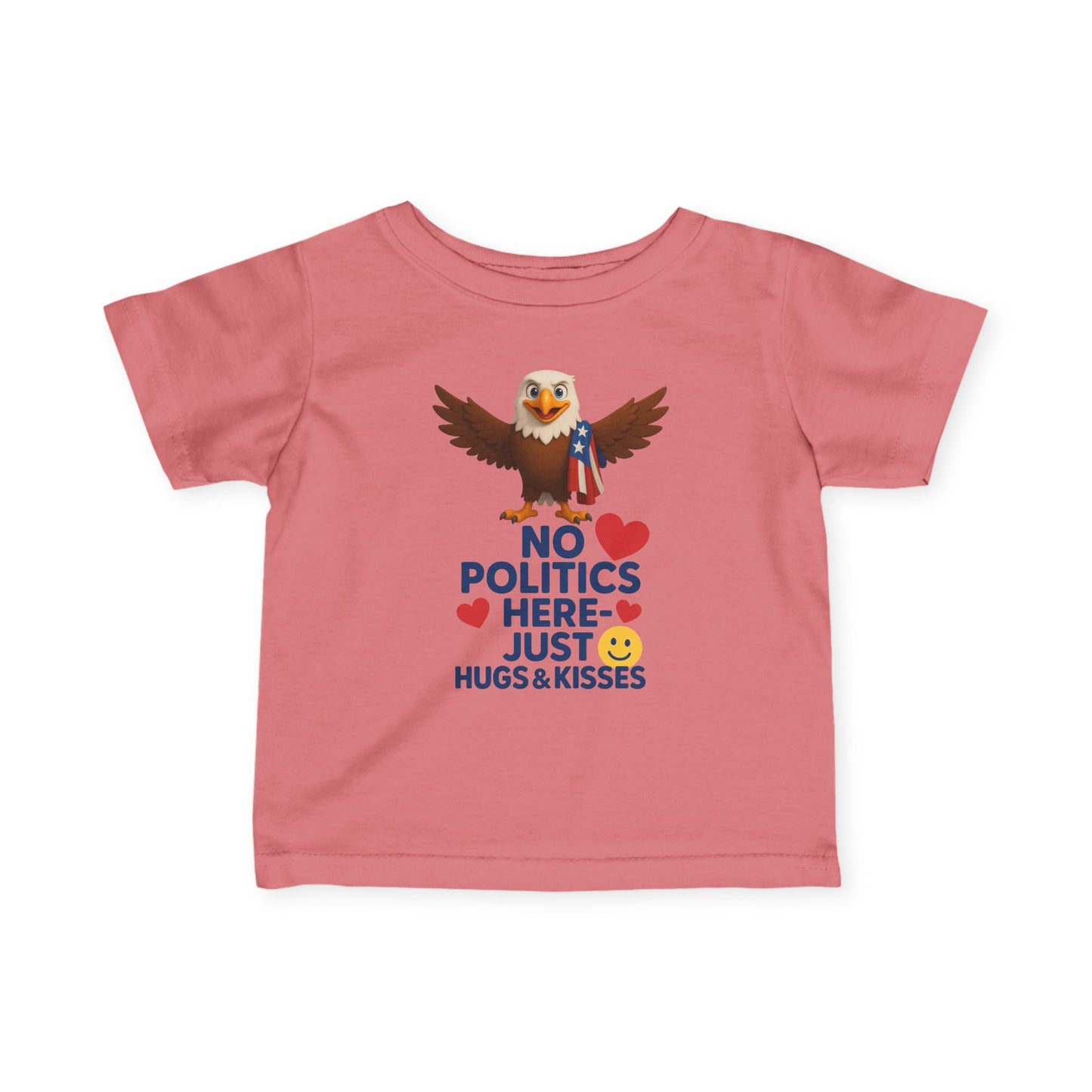 Infant Eagle Tee: Funny Political Baby Shirt, Cute Toddler Top, Gifts for New Parents, Baby Shower Present, Patriotic Baby Clothes