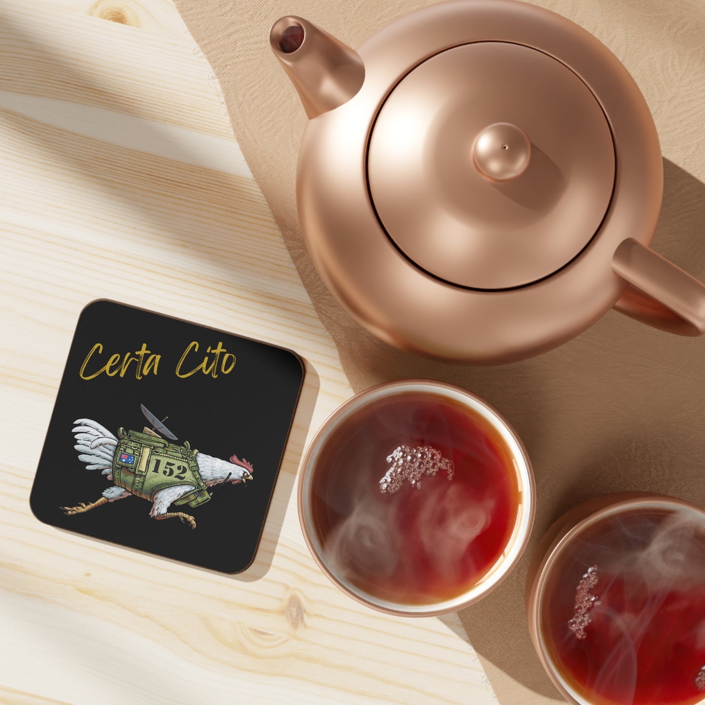 152 Sig Sqn Battle Chook Coaster