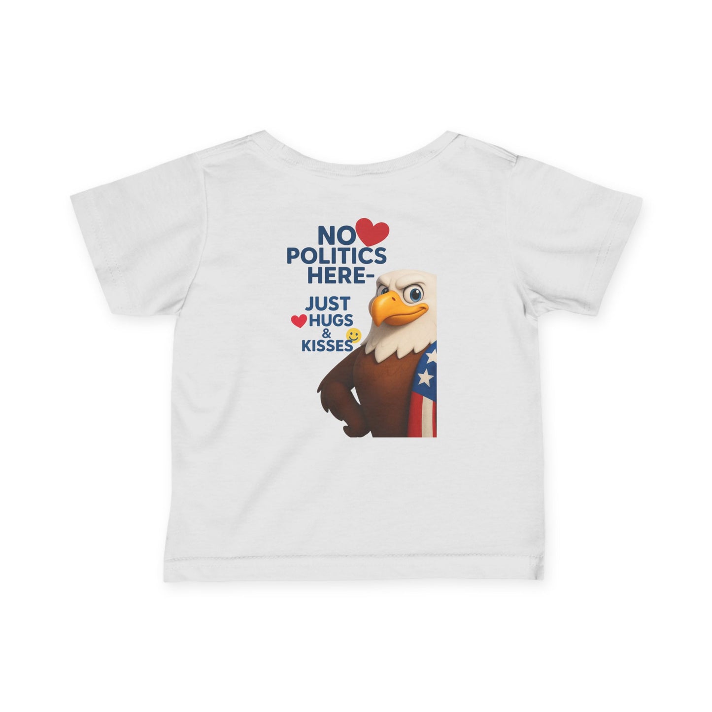 Infant Eagle Tee: Funny Political Baby Shirt, Cute Toddler Top, Gifts for New Parents, Baby Shower Present, Patriotic Baby Clothes
