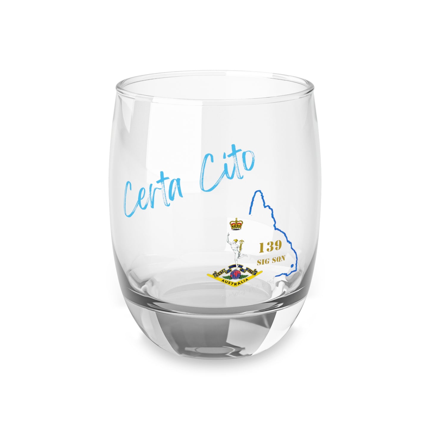 139 Sig Sqn Whiskey Glass