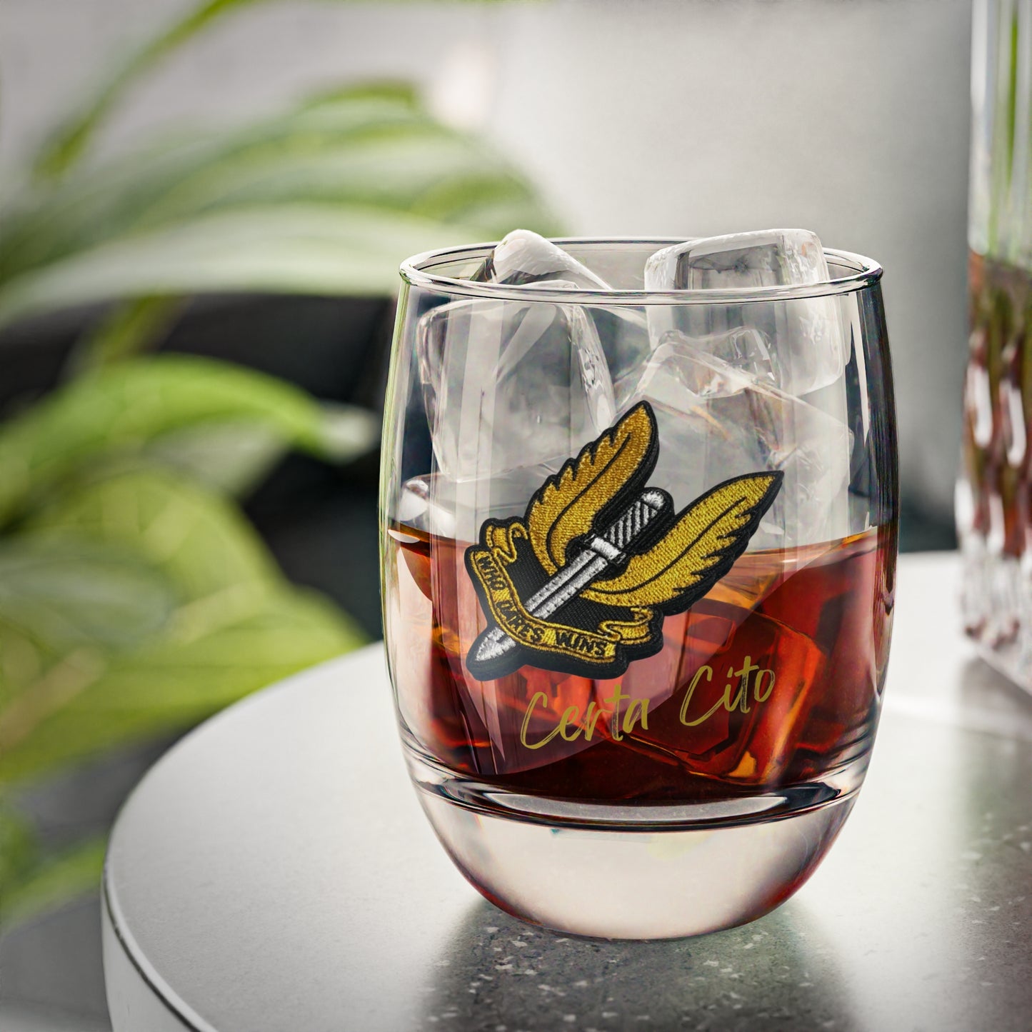 152 Signal Squadron SAS – Who Dares Wins  – Whiskey Glass