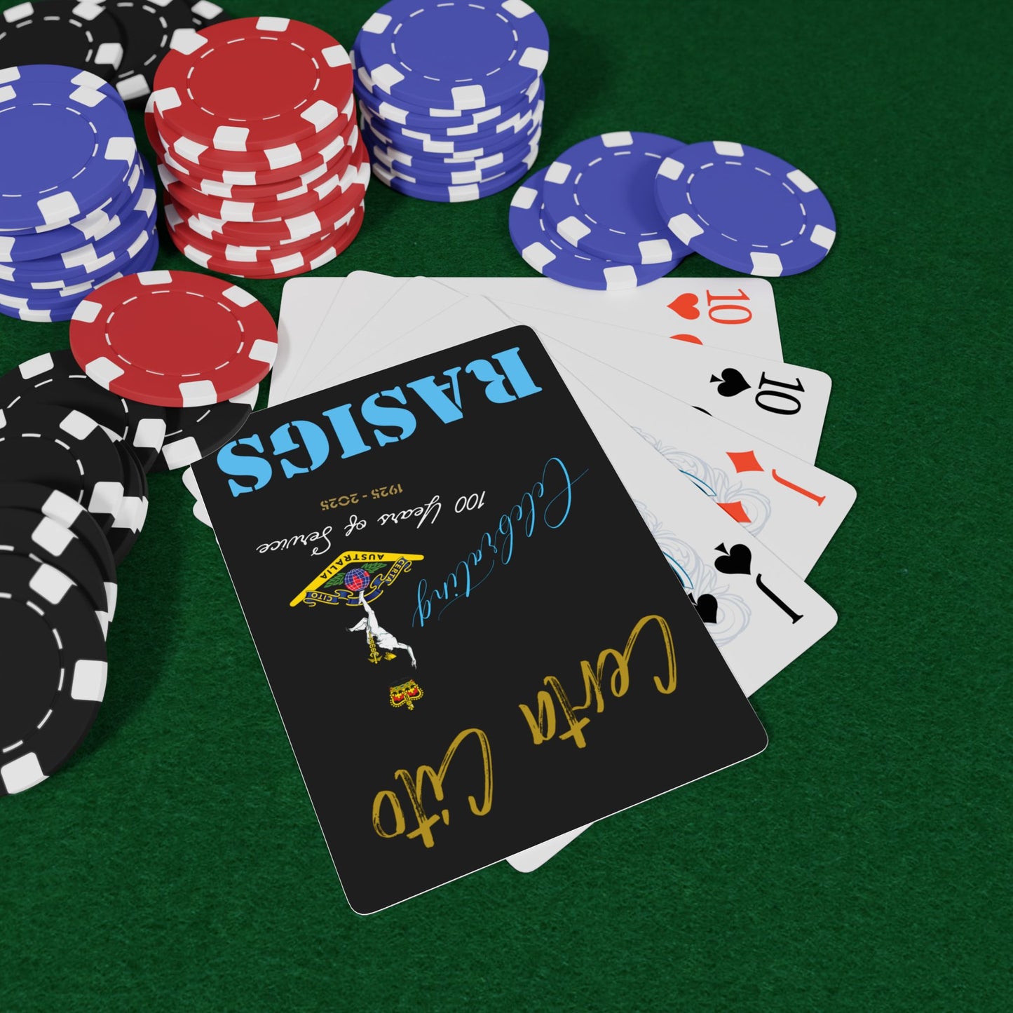 RASIGS Celebrating 100 Years of Service Playing Cards