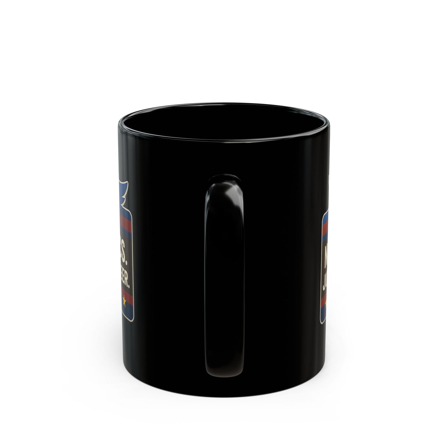 Black Beer & Cheer Mug - No Politics Design, Funny Coffee Cup, Gift for Gamers & Friends, Beer Lovers Mug, Election Season Decor