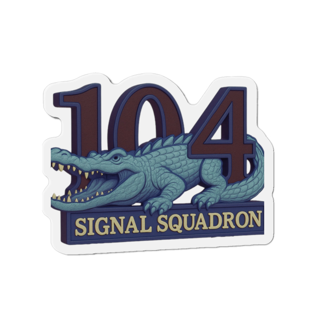 104 SIG SQN 90’s Era Crocodile Patch Magnet – RASIGS Patch Signature Range