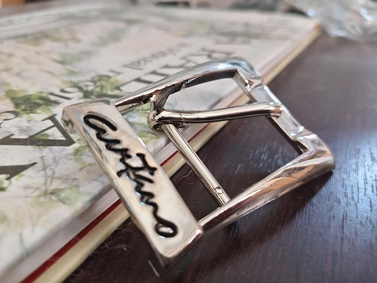 Curtino Branded Belt Buckle – Boutique Polished Silver – Rare One Only