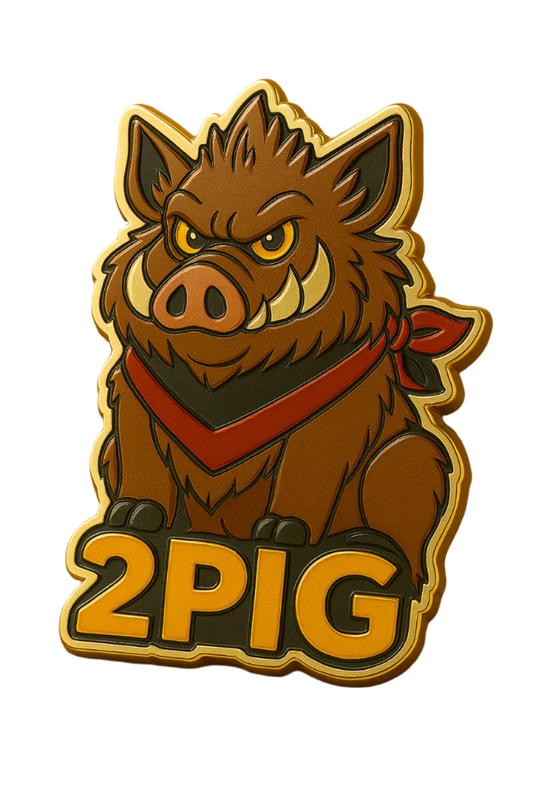 2 PIG – HARD ENAMEL PIN 🐗 Limited Edition