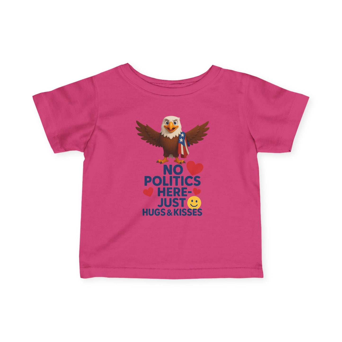 Infant Eagle Tee: Funny Political Baby Shirt, Cute Toddler Top, Gifts for New Parents, Baby Shower Present, Patriotic Baby Clothes