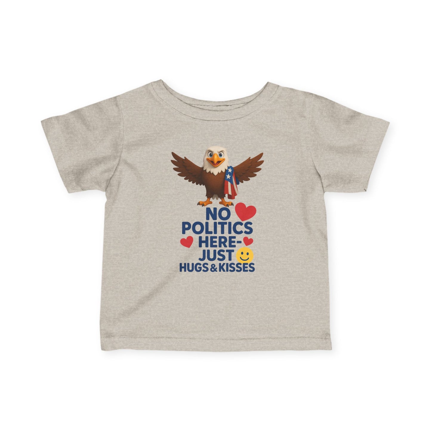 Infant Eagle Tee: Funny Political Baby Shirt, Cute Toddler Top, Gifts for New Parents, Baby Shower Present, Patriotic Baby Clothes