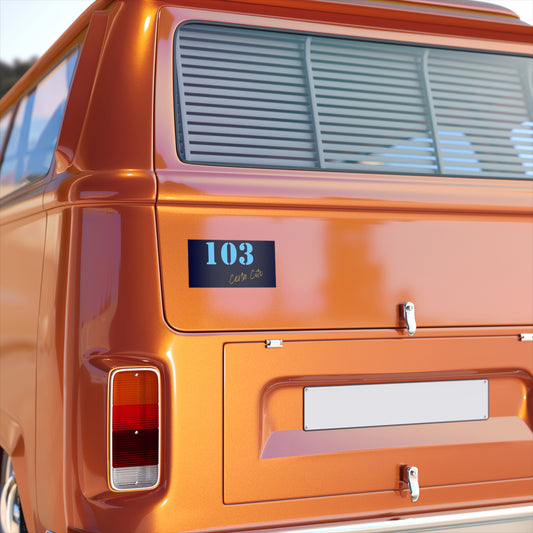 103 Bumper Sticker – Proudly Display Your Legacy