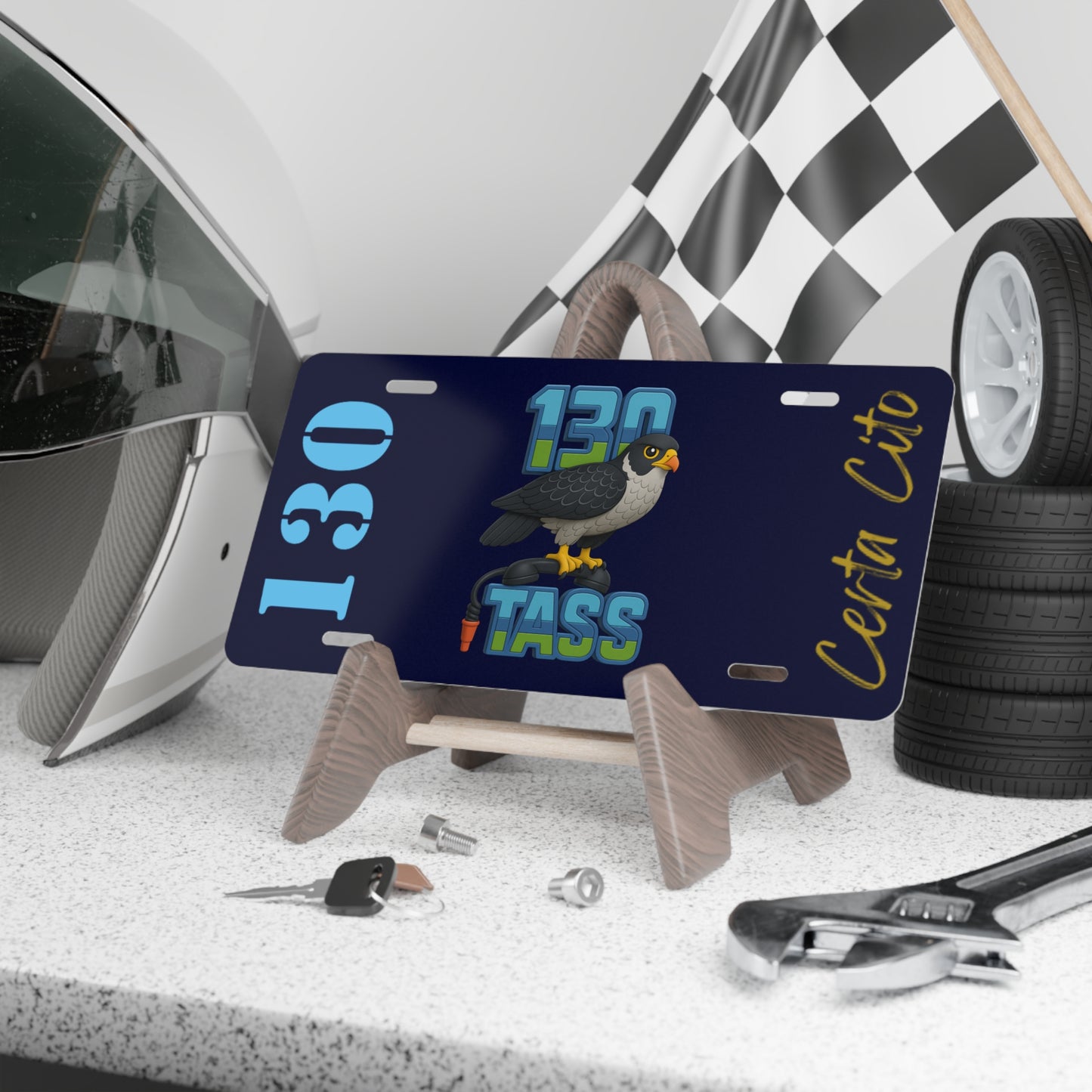 130 Number Plate – Proudly Display Your Connection to 130 Signal Squadron
