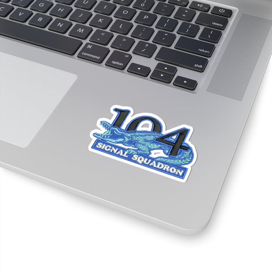 104 Signal Squadron (104 Sig Sqn) Crocodile 90's Era Sticker