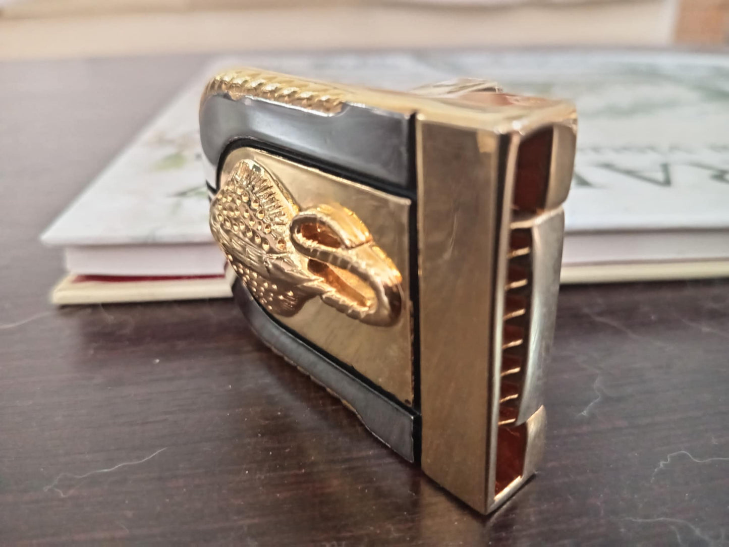 STINGRAY BELT BUCKLE – SOLID METAL, GOLD & SILVER FINISH