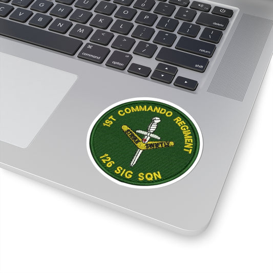 126 SIG SQN 90's Era Patch Kiss-Cut Sticker