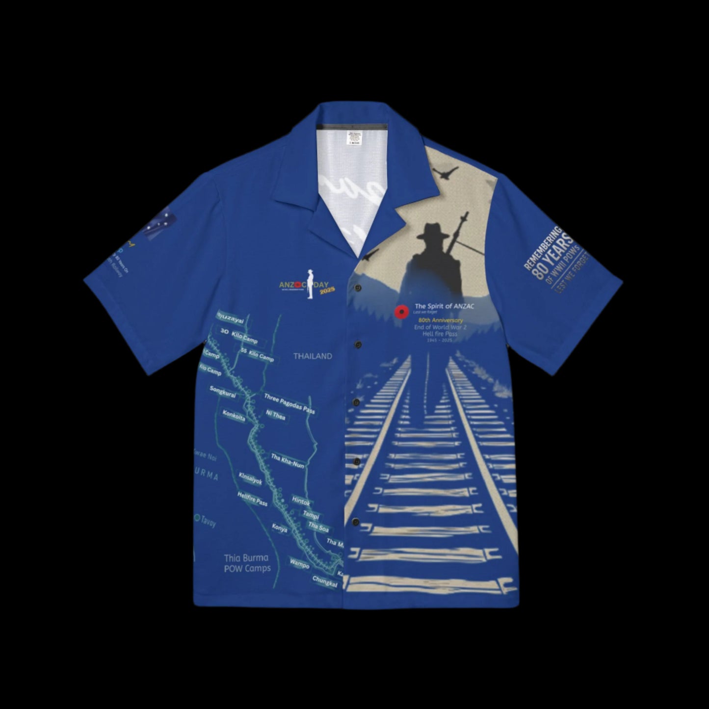 Weary’s Legacy: 80 Years On Men's ANZAC Tribute Shirt - Lest We Forget