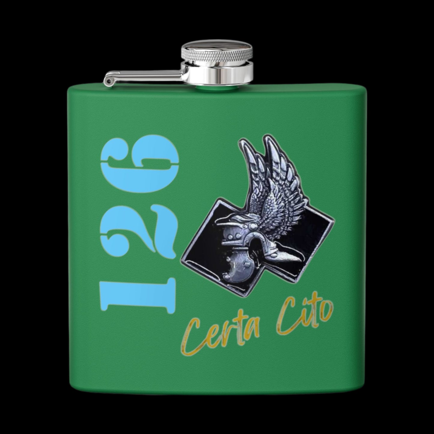 126 Signal Squadron Commando Flask – Certa Cito – 6oz