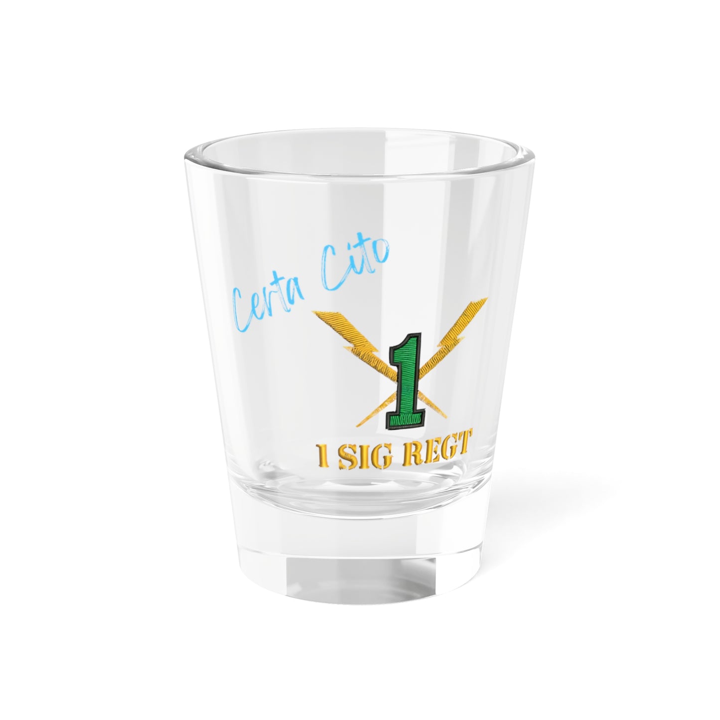 1st Signal Regiment Shot Glass