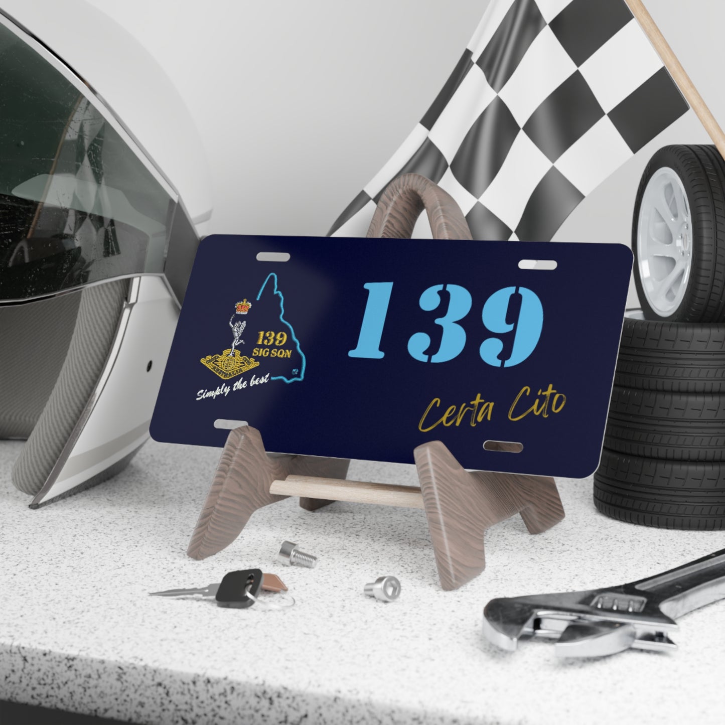 139 Signal Squadron Custom Number Plate – Proudly Display Your Legacy