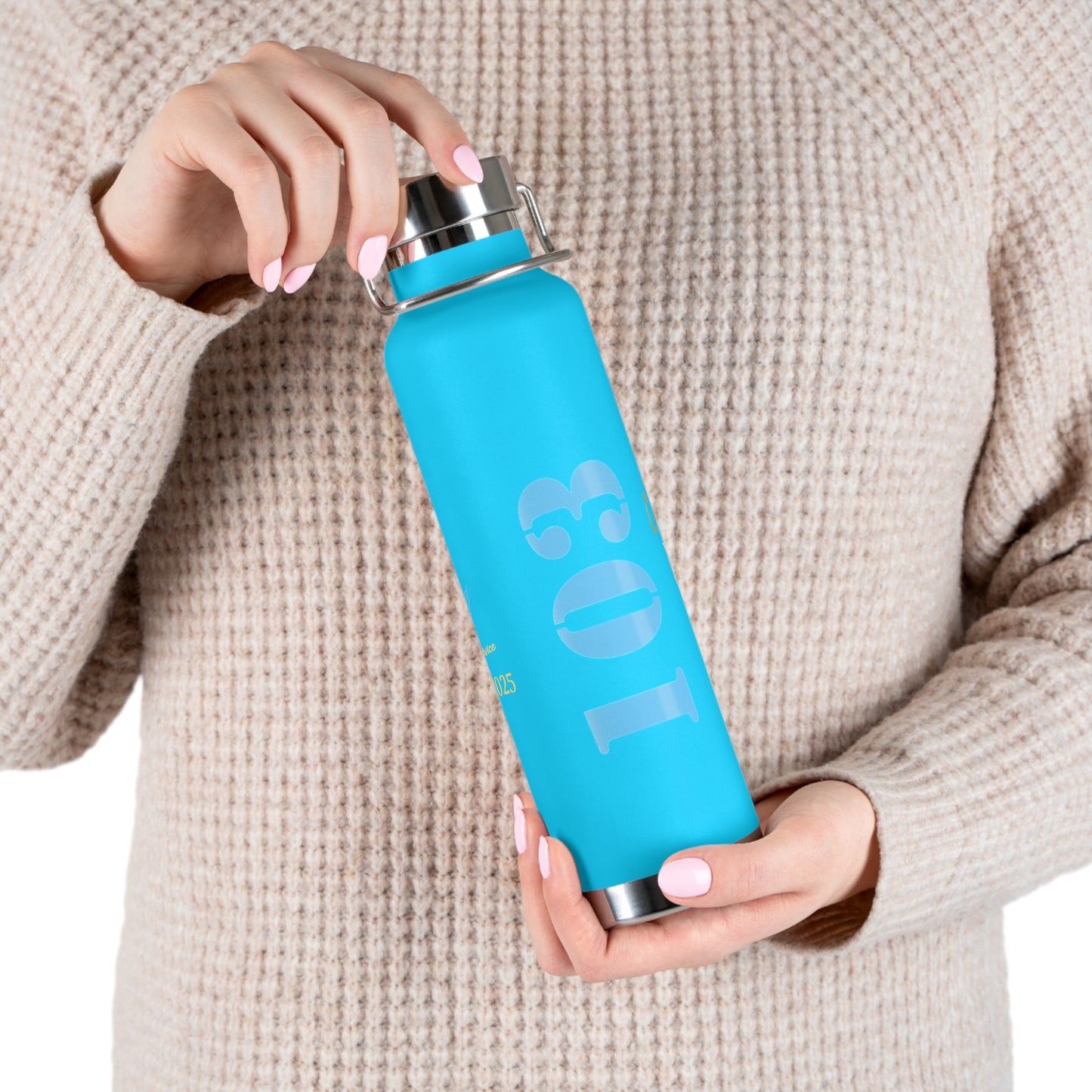103 Signal Squadron 100 Years of Service Insulated Water Bottle