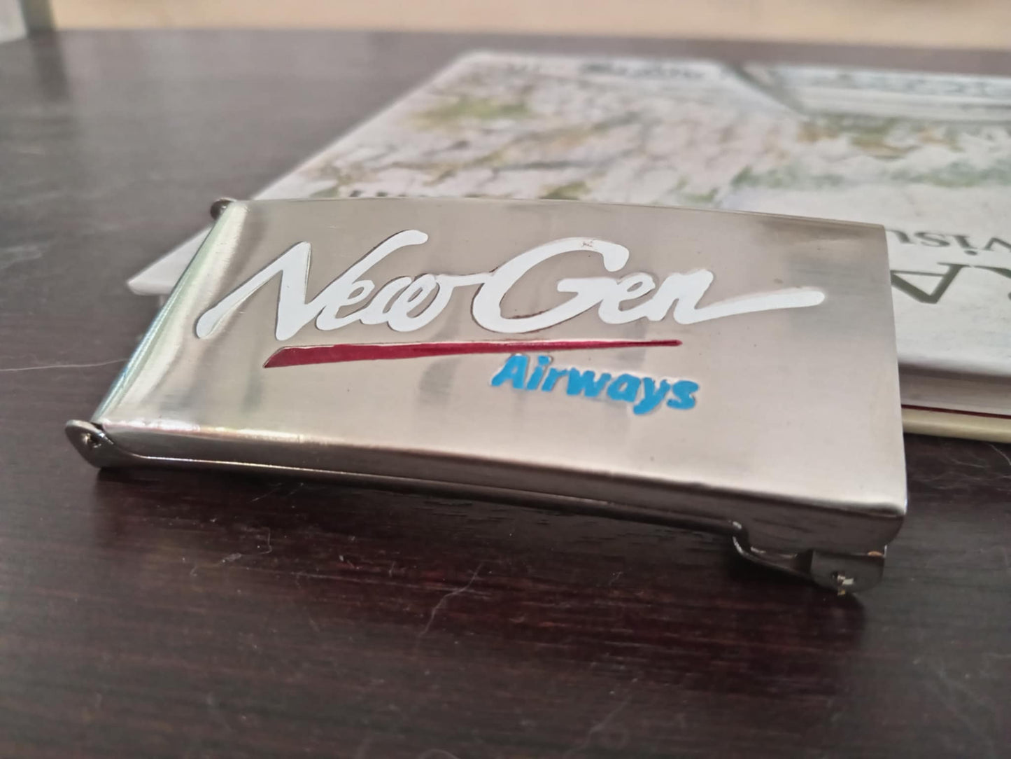 NeoGen Airways Belt Buckle – Rare Airline Staff Collectible