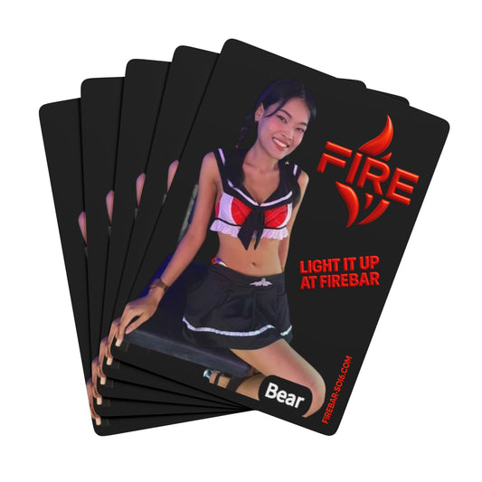 FireBar Bear Playing Cards