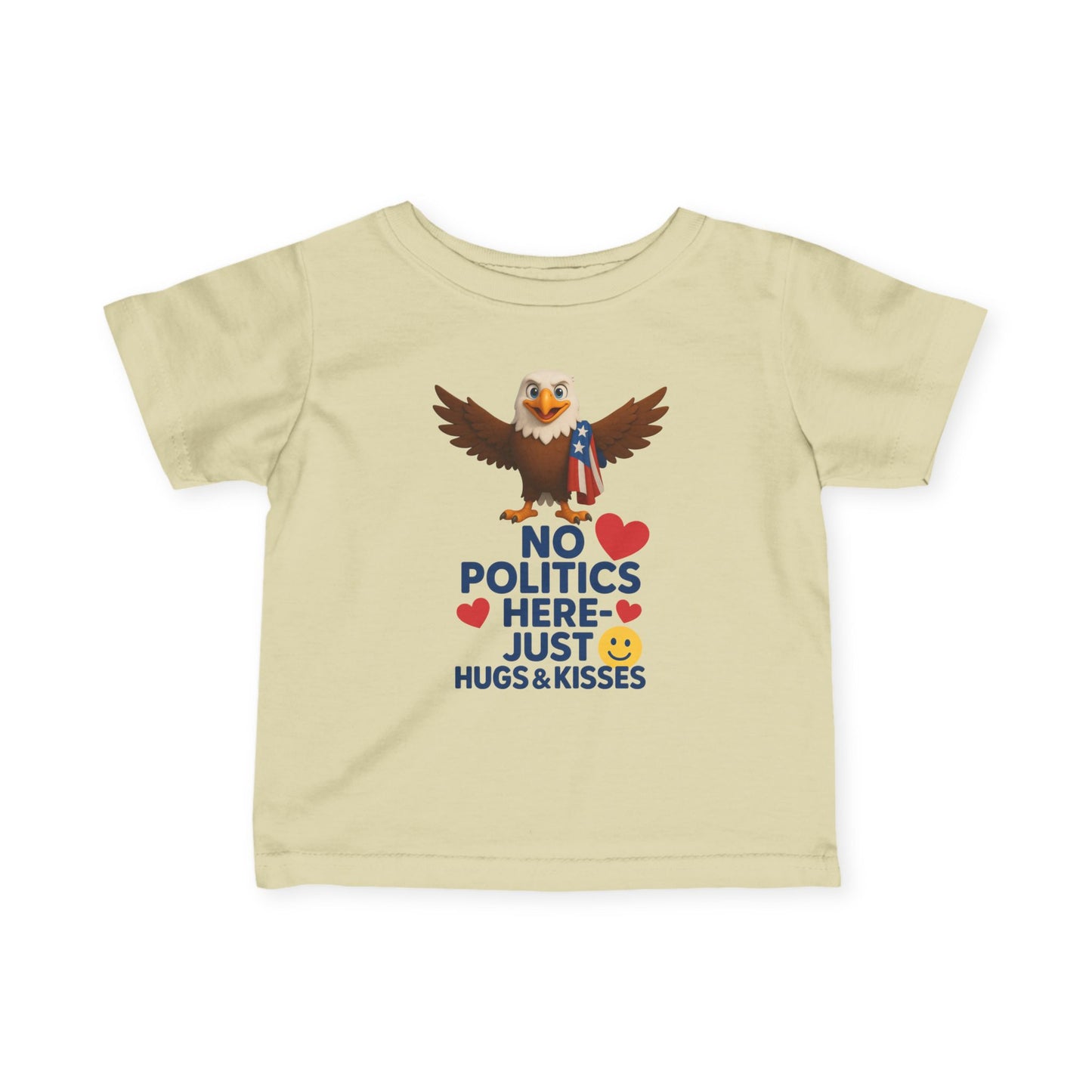 Infant Eagle Tee: Funny Political Baby Shirt, Cute Toddler Top, Gifts for New Parents, Baby Shower Present, Patriotic Baby Clothes