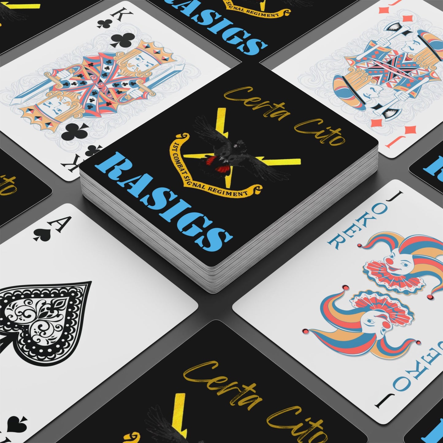 1st Combat Signal Regiment (1 CSR) – Custom Playing Cards