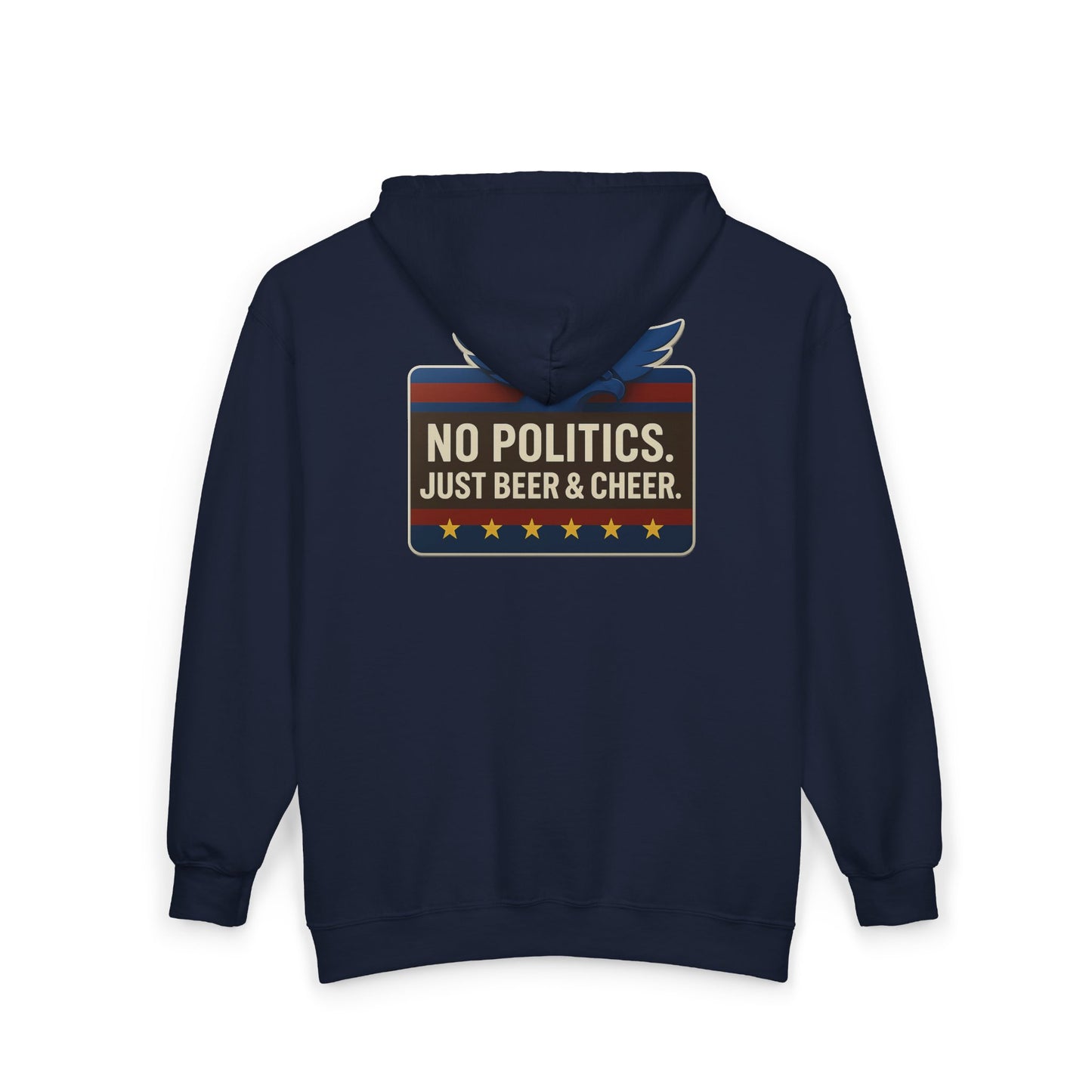 No Politics Full Zip Hoodie - Unisex Heavy Blend, Casual Wear, Ideal for Everyday Use, Perfect for Gifts, Coziness for All Occasions