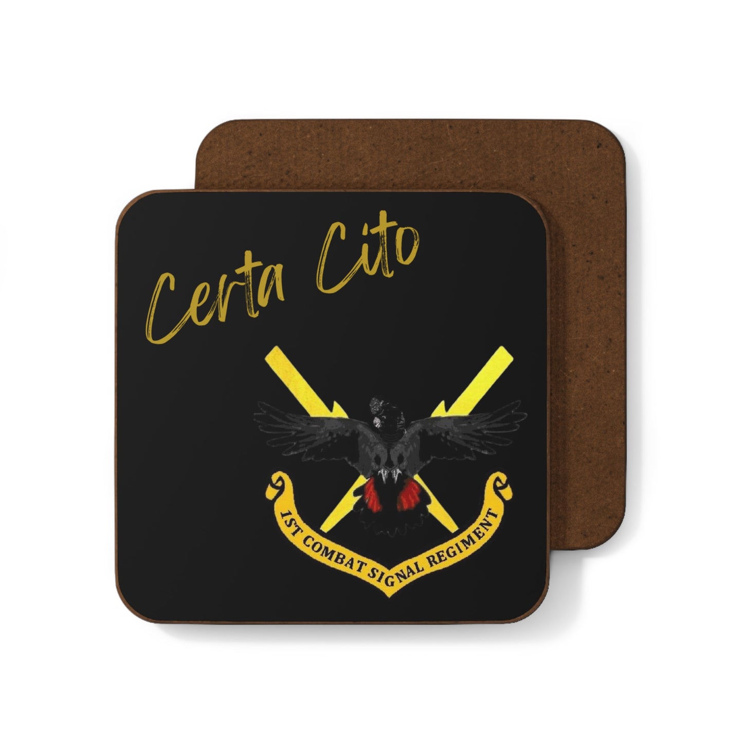 1st Combat Signal Regiment (1CSR) Signature Coaster