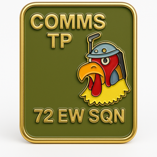 🐔 72 EW SQN – COMMS TROOP ENAMEL PIN