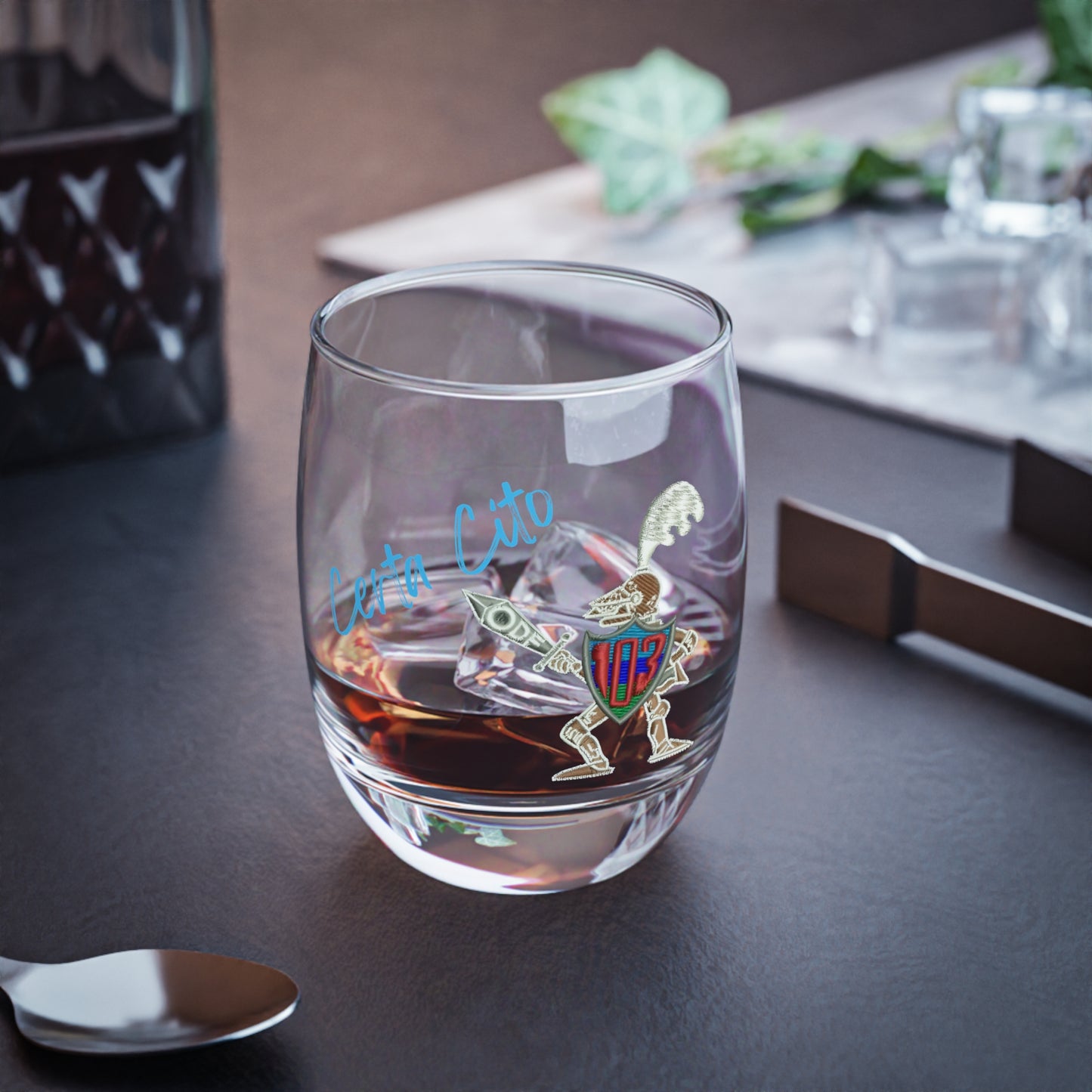 103 Signal Squadron (103 Sig Sqn) Whiskey Glass