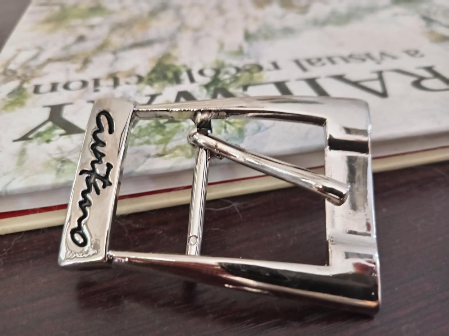 Curtino Branded Belt Buckle – Boutique Polished Silver – Rare One Only