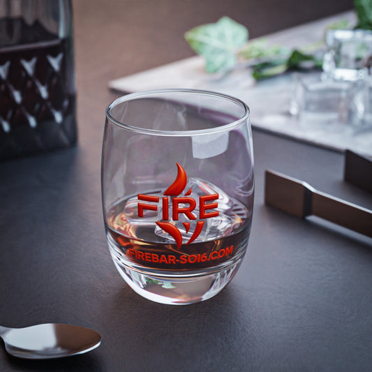 Custom Fire Whiskey Glass – Perfect Gift for Whiskey Lovers, Home Bar Decor, Unique Birthday, and Celebration Drinkware