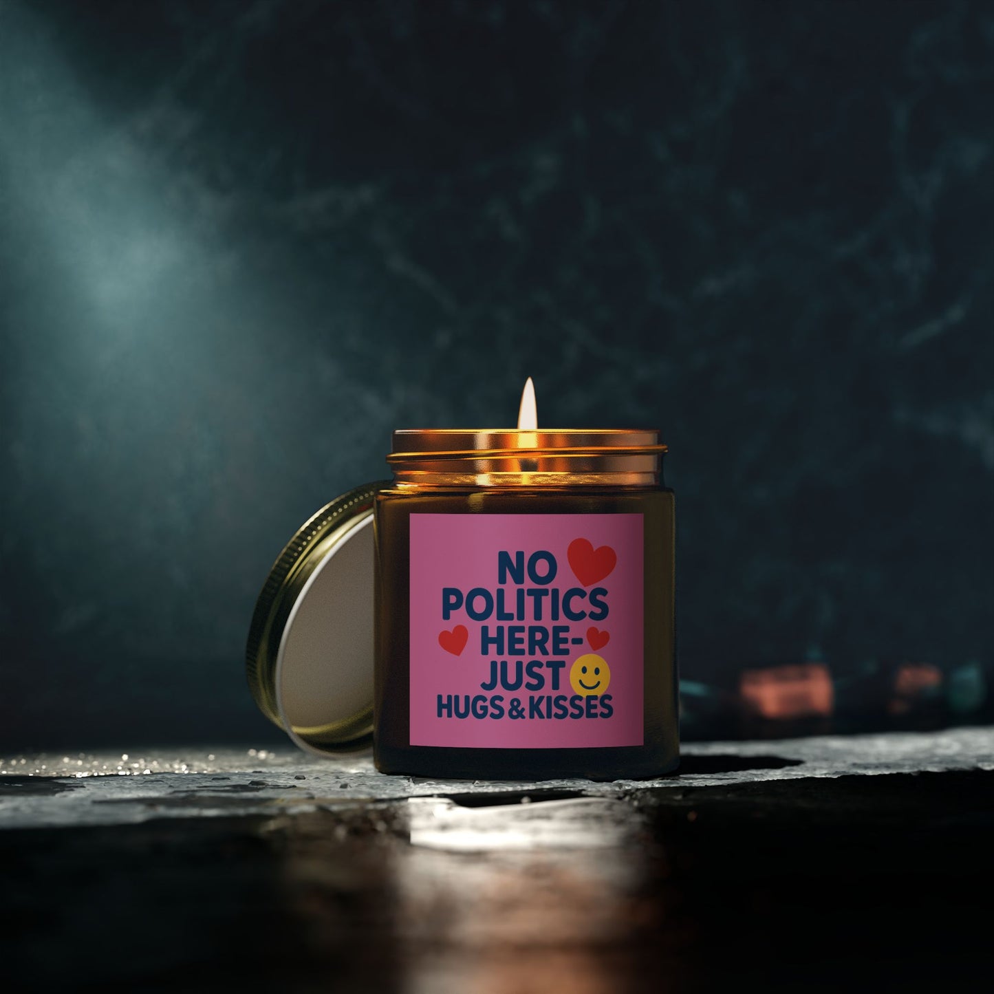 Scented Candle with Positive Message, Relaxing Aromatherapy Gift, Home Decor, Self-Care Essential, Valentine's Day Gift, Mindfulness
