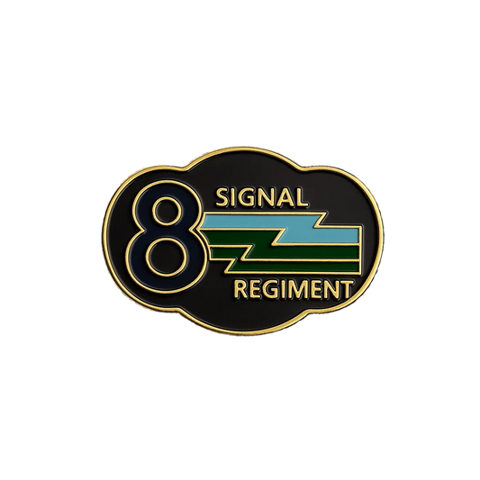 8 SIGNAL REGIMENT – HARD ENAMEL LAPEL PIN