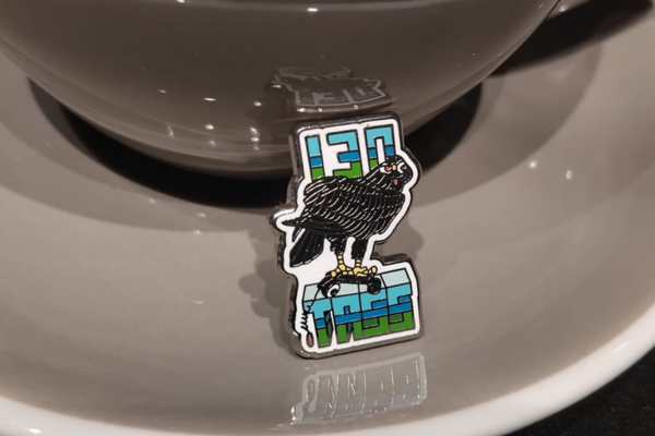 130 Sig Sqn Limited Edition Hard Enamel Silver Pin
