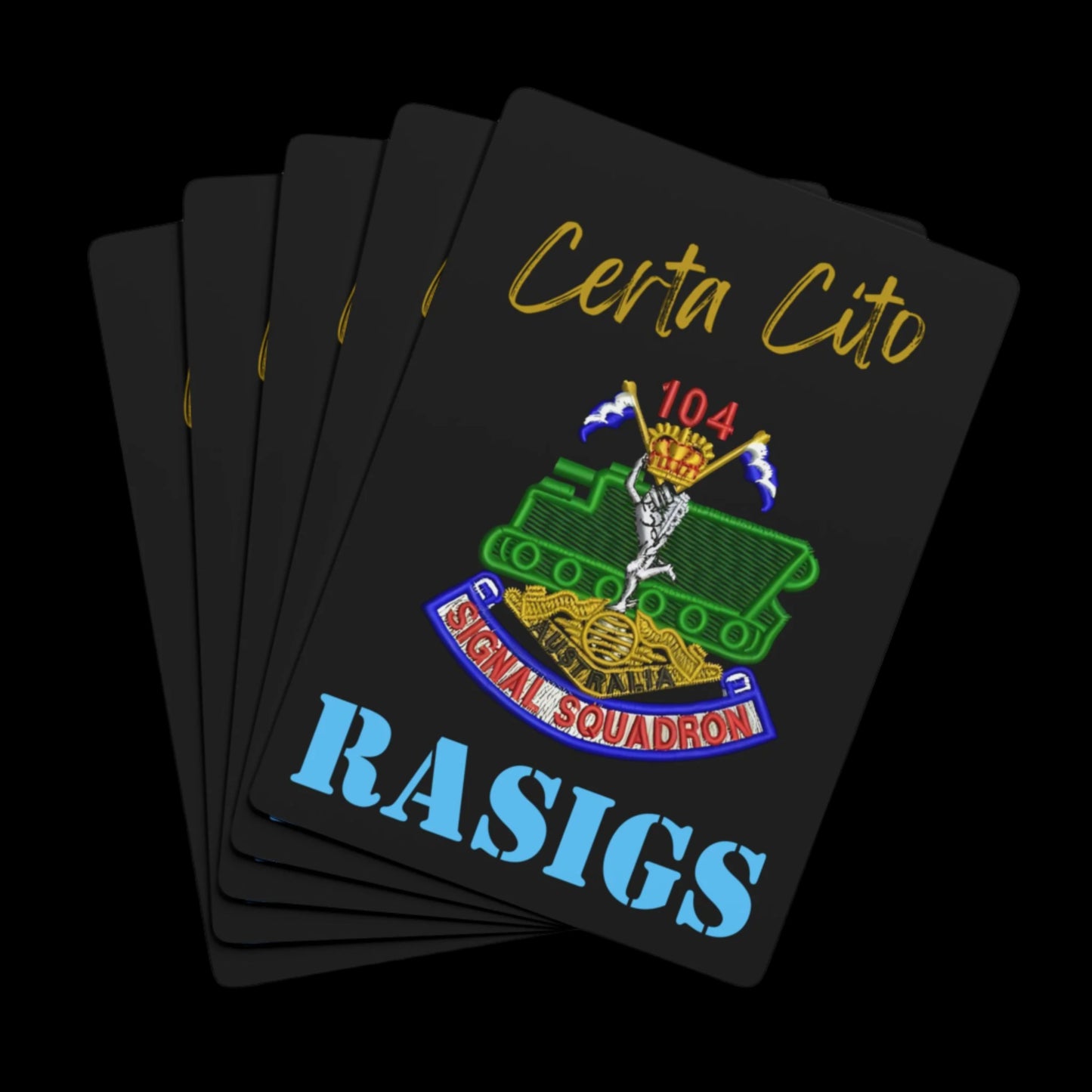 104 Signal Squadron (104 Sig Sqn) Vietnam Era Playing Cards
