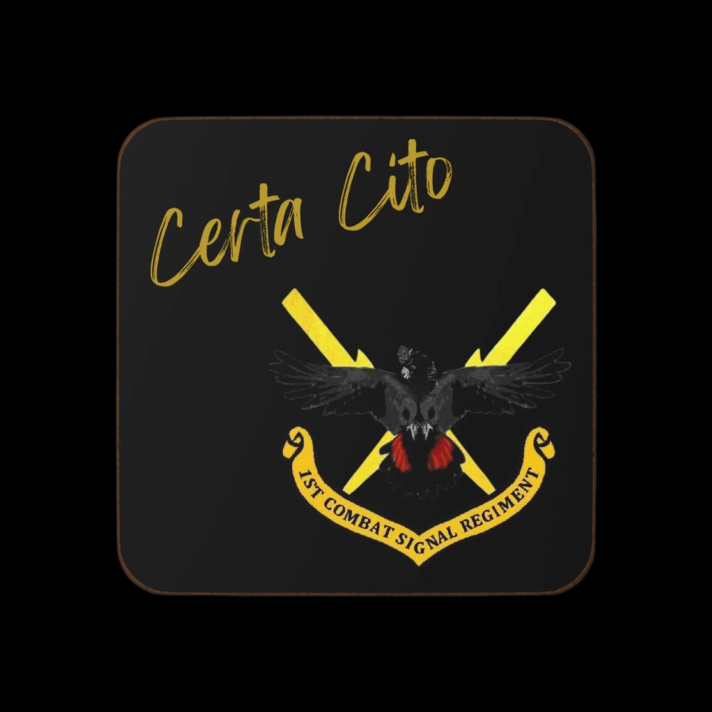 1st Combat Signal Regiment (1CSR) Signature Coaster