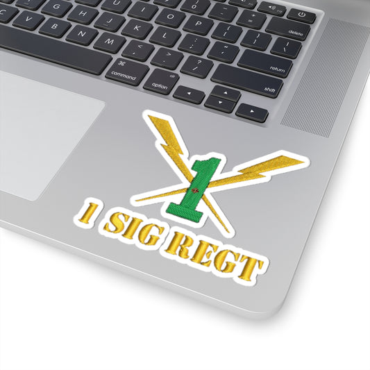 1st Signal Regiment Kiss Cut Sticker